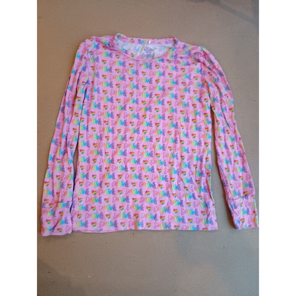 Posh Peanut X Lisa Frank Collab Pajama Top Girls Sz 7-8y